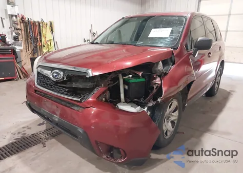 2014 Subaru Forester 2.5I z USA, uszkodzony, nr VIN JF2SJAAC1EG435629